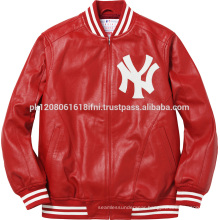 NY USA custom print jacket fleece varsity fashion and sports wear men and girls